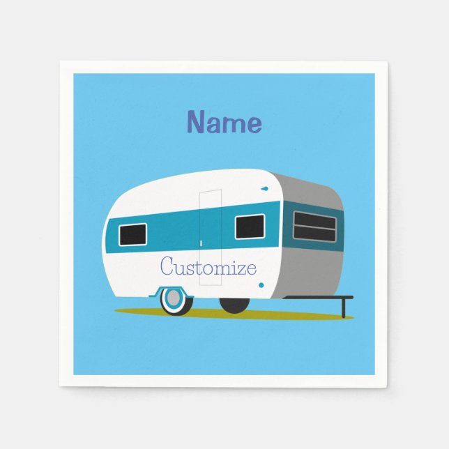 Caravan Camper RV Thunder_Cove Napkins (Front)