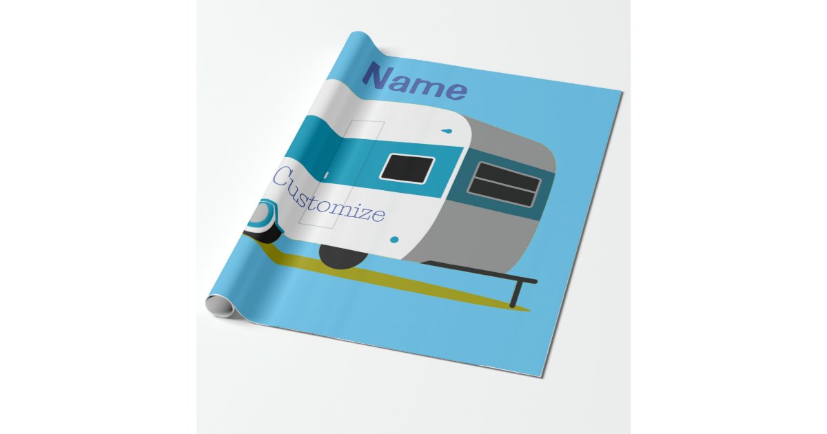 Caravan Paper Program Caravan Camper RV Thunder_Cove Wrapping Paper | Zazzle