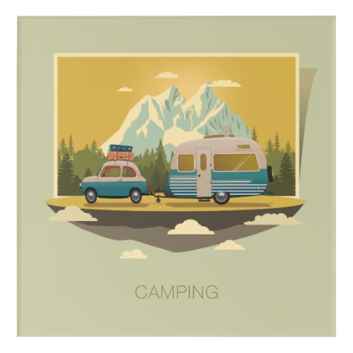 Caravan Camping Acrylic Print