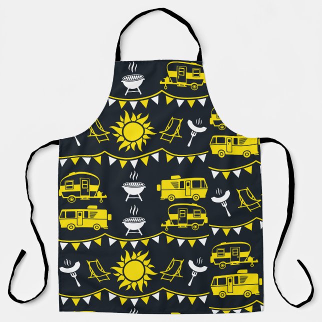 Caravan Camping Decor Apron (Front)
