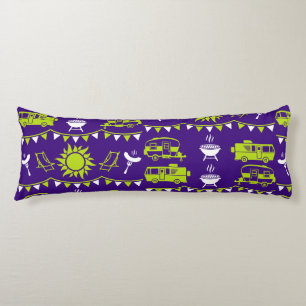 Caravan Camping Decor Body Pillow