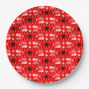 Caravan Camping Decor Paper Plates