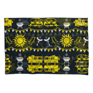 Caravan Camping Decor Pillow Case