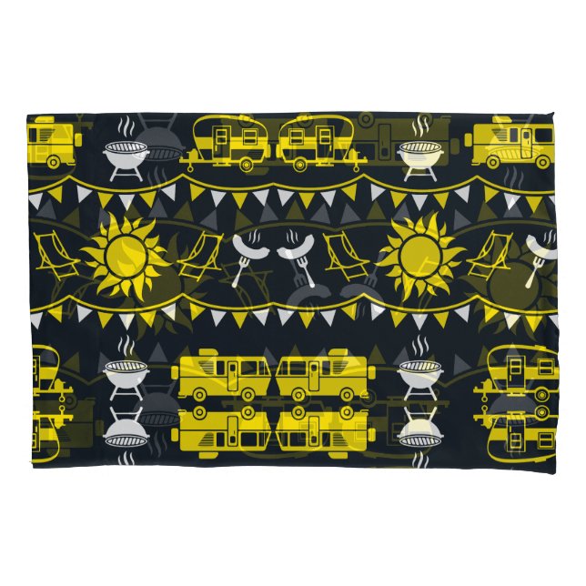 Caravan Camping Decor Pillow Case (Front)