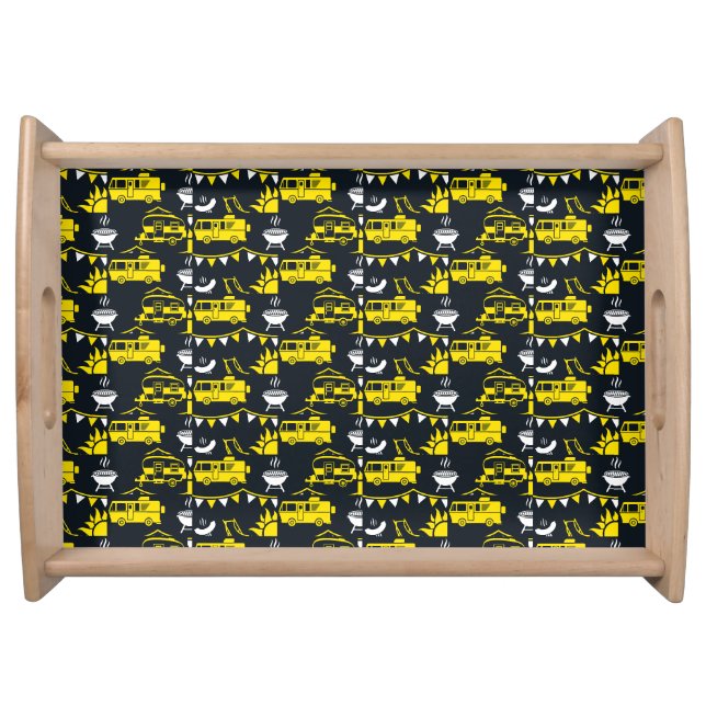 Caravan Camping Decor Serving Tray (Front)