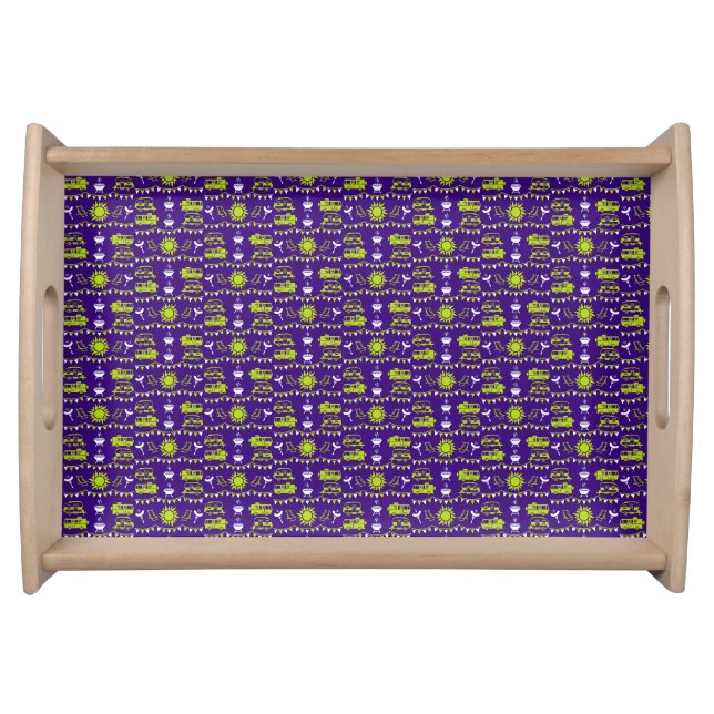 Caravan Camping Decor Serving Tray (Front)
