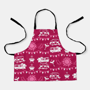 Caravan Camping Home Decor Apron