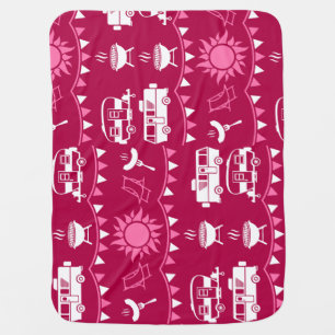 Caravan Camping Home Decor Baby Blanket