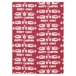 Caravan Happy Christmas Camping Tablecloth