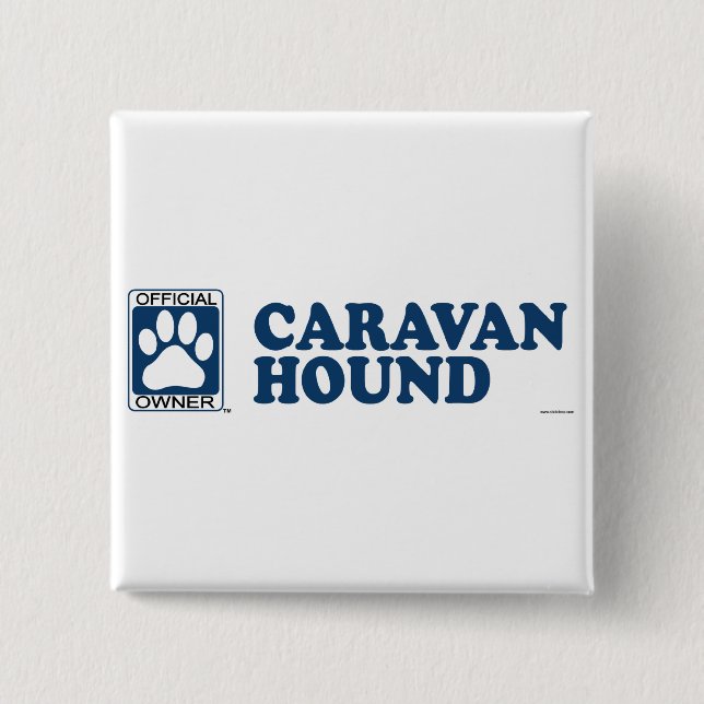 Caravan Hound Blue Button (Front)