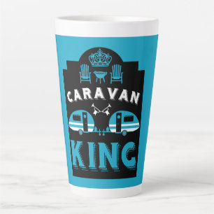 Caravan King Gifts For Campers Latte Mug