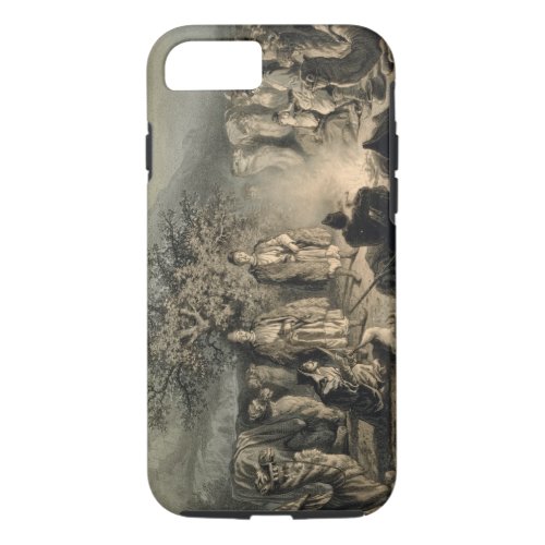 Caravan of Armenian Merchants Transcaucasia plat iPhone 87 Case