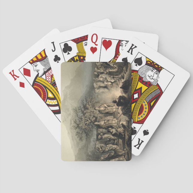Caravan of Armenian Merchants, Transcaucasia, plat Poker Cards (Back)