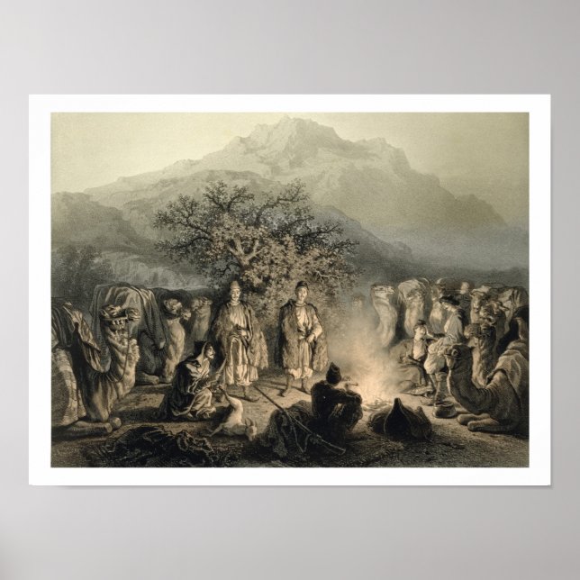 Caravan of Armenian Merchants, Transcaucasia, plat Poster (Front)