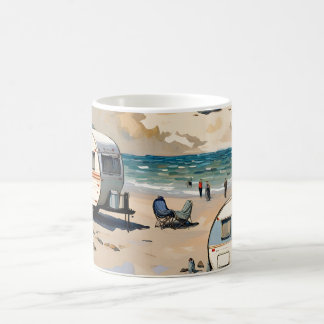  Caravan on the Beach  Coffee Mug