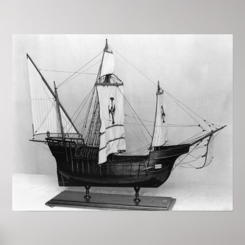 Caravel of Christopher Columbus Poster