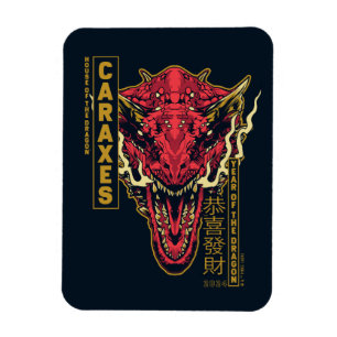 Caraxes Head Year of the Dragon   恭喜發財 Magnet