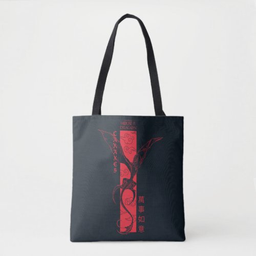 Caraxes in Flight Banner Chinese New Year  萬事如意 Tote Bag