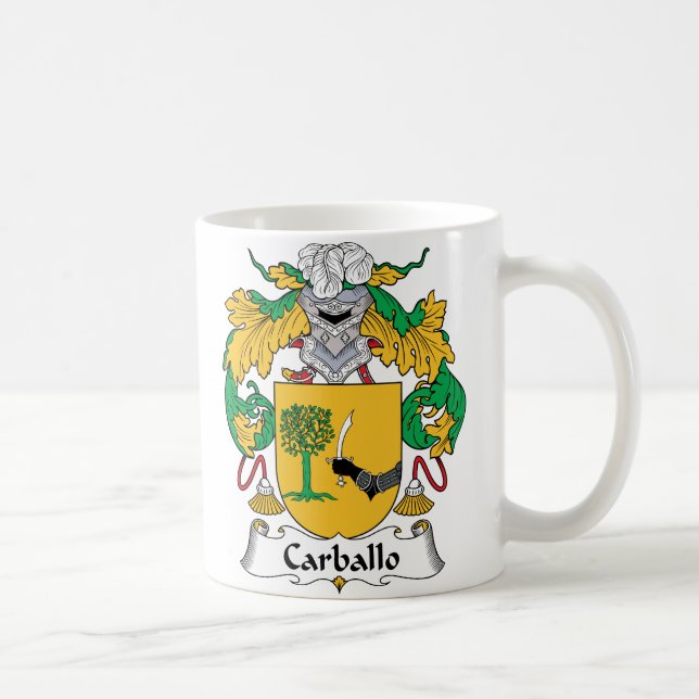 Carballo Family Crest Coffee Mug (Right)
