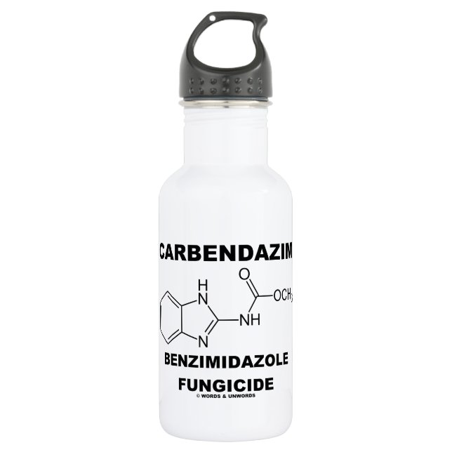 Carbendazim Benzimidazole Fungicide Chemistry Water Bottle (Front)