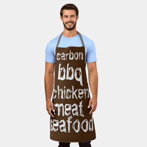 carbon bbq seafoodcarnechicken seafood meat apron