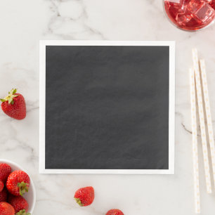 Carbon Black Paper Dinner Napkins