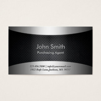Procurement Business Cards Templates Zazzle Carbon Black Purchasing Agent Business Card