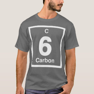 Carbon C, Periodic Table Elements, 6th Birthday Sc T-Shirt
