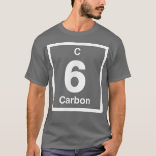 Carbon C, Periodic Table Elements, 6th Birthday Sc T-Shirt