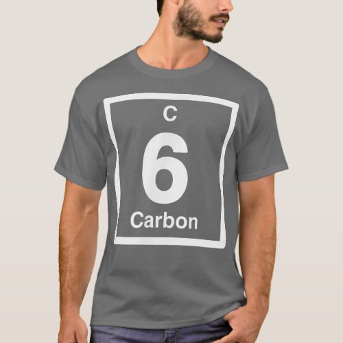Carbon C Periodic Table Elements 6th Birthday Sc T_Shirt