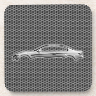 Carbon Car 3D Fashion Accessory Cool Design Beverage Coaster