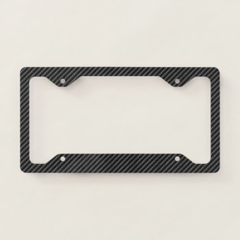 Carbon Fiber 1&2 Options License Plate Frames by Ronspassionfordesign at Zazzle