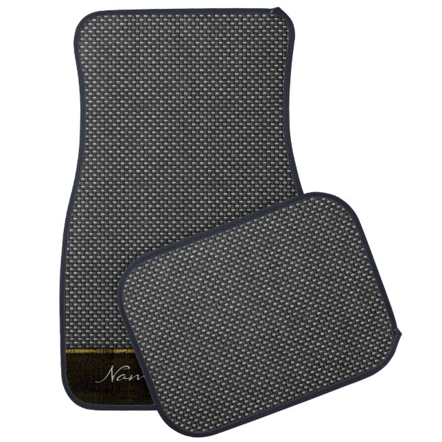 Carbon Fiber 1 Options Car Floor Mat (Set)