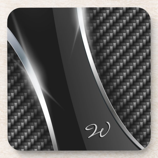 Carbon Fiber 3 Coaster (Front)