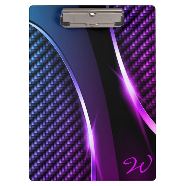 Carbon Fiber 3 Color Options Clipboard (Front)