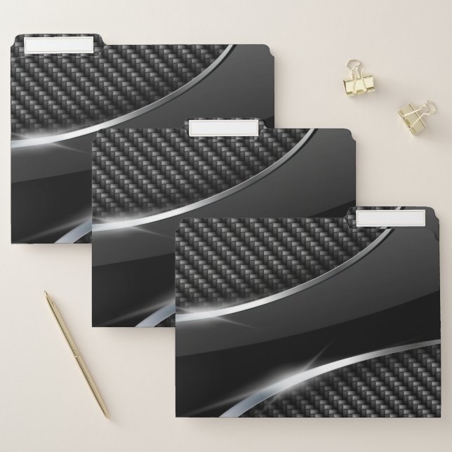 Carbon Fiber 3 File Folder (Set)