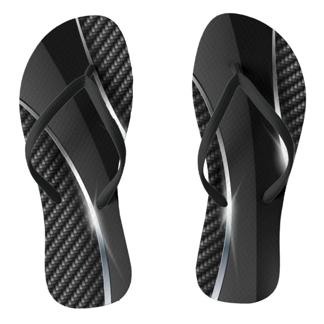 Carbon Fiber 3 Flip Flops (Footbed)