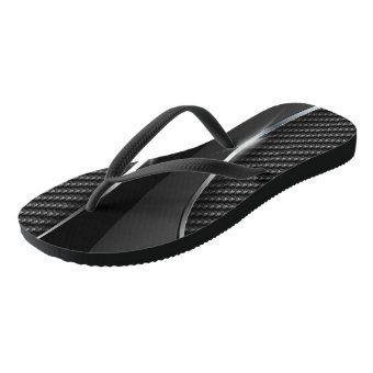 Carbon Fiber 3 Flip Flops | Zazzle