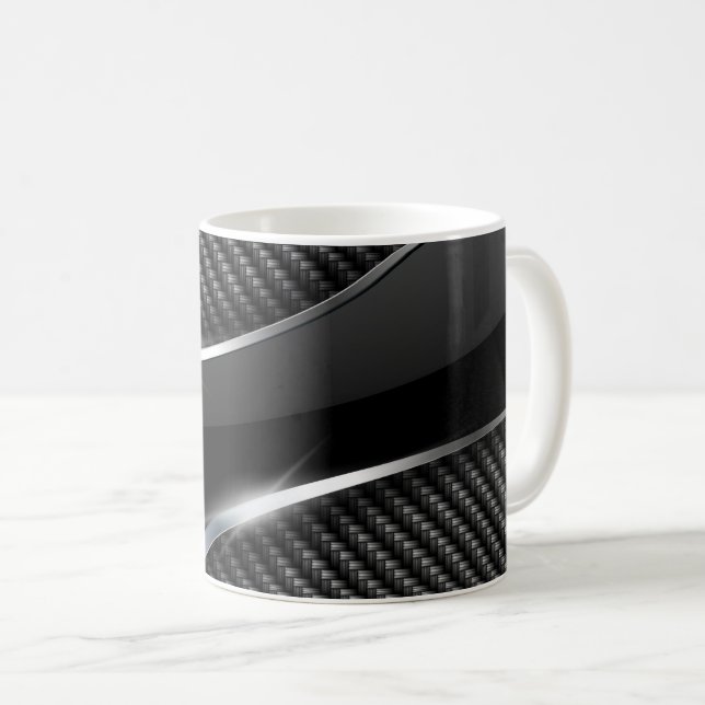 Carbon Fiber 3 Mugs (Front Right)