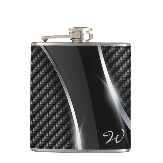 Carbon Fiber 3A Wrapped Flask (Front)