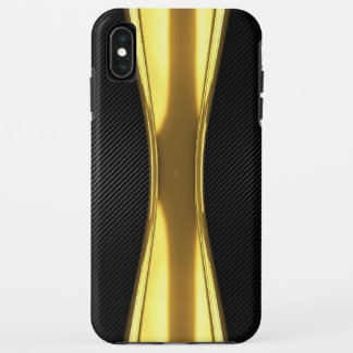 Carbon fiber and gold Iphone xmas max case
