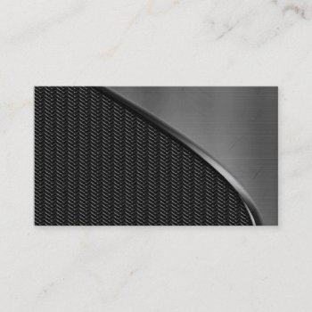 Carbon Fiber And Metal Business Cards by mvdesigns at Zazzle