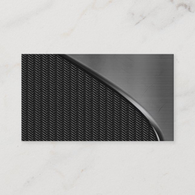 Carbon Fiber And Metal Business Cards (Front)
