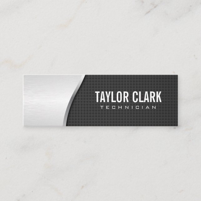 Carbon Fiber and Metal Mini Business Card (Front)