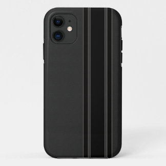 Carbon Fiber & Black Stripes iPhone 5 Case