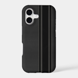 Carbon Fiber & Black Stripes iPhone 5 Case