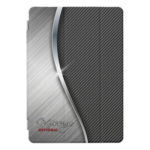 Carbon Fiber_Brushed Metal 4 iPad Pro Cover