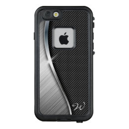 Carbon Fiber & Brushed Metal 4 LifeProof FRĒ iPhone 6/6s Case