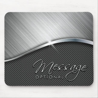 Carbon Fiber & Brushed Metal 4 Mousepads