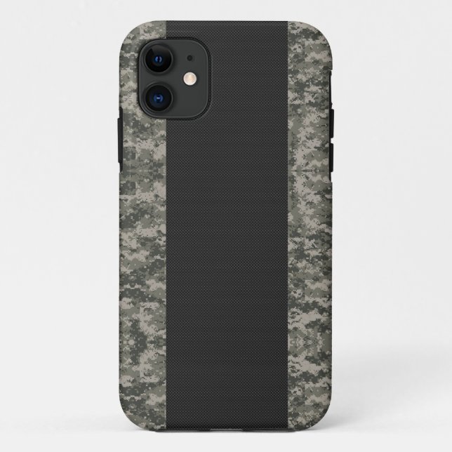 Carbon Fiber & Digital Camouflage iPhone 5 Case (Back)
